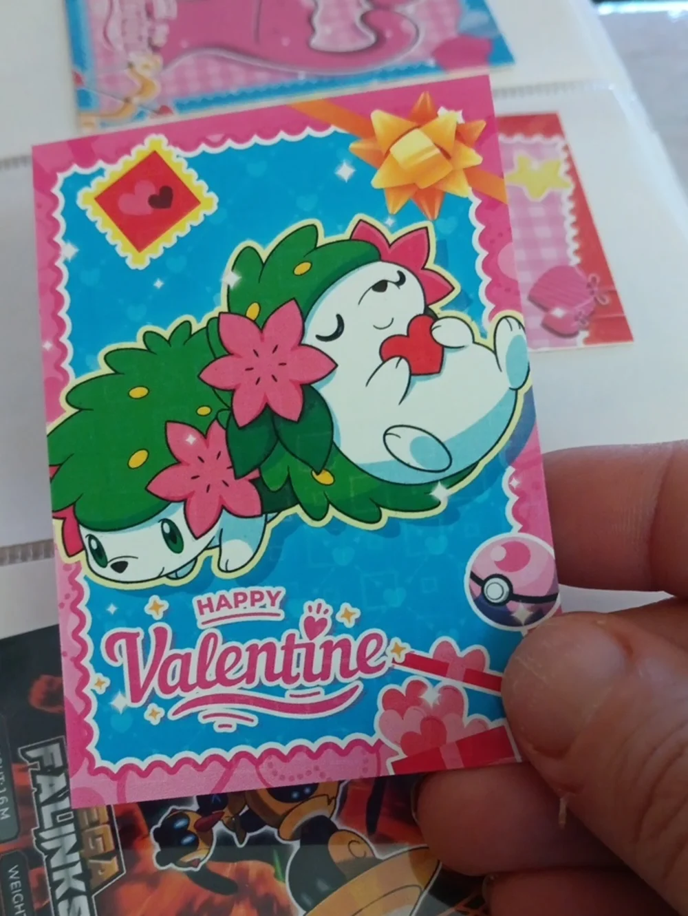 PRISM Happy Valentine Trading Card - Pink Blue Green